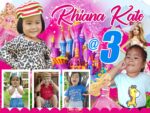 3x4 RHIANA KATE @ 3 Barbie Theme Birthday Tarp Design