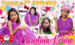 3x5 Happy 7th Birthday Christina Louise Hello Kitty Theme Tarpaulin Design