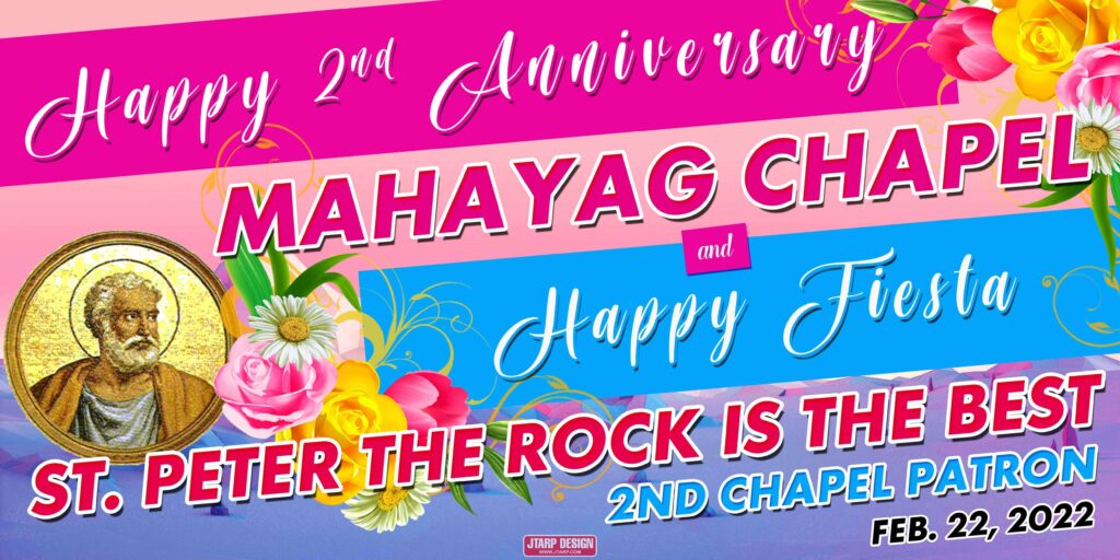 3x6 Happy 2nd Anniversary Mahayag Chapel Happy Fiesta