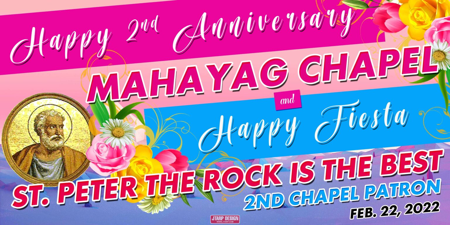 3x6 Happy 2nd Anniversary Mahayag Chapel Happy Fiesta