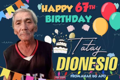 3x2 Happy 67th Birthday Tatay Dionesio