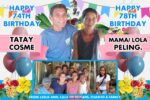 3x2 Happy 74th Birthday Tatay Cosme and 78th Birthday Mama Lola Peling