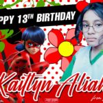 4x3 Happy 13th Bday Kaitlyn Aliah Lady Bug Tarpaulin Design 1