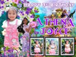 4x3 Happy 3rd Birthday Athena Joyce