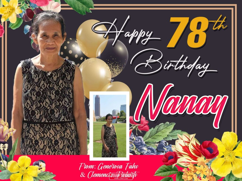 4x3 Happy 78th Birthday Nanay