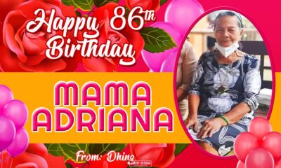 5x3 HAPPY 86TH BIRTHDAY MAMA ADRIANA