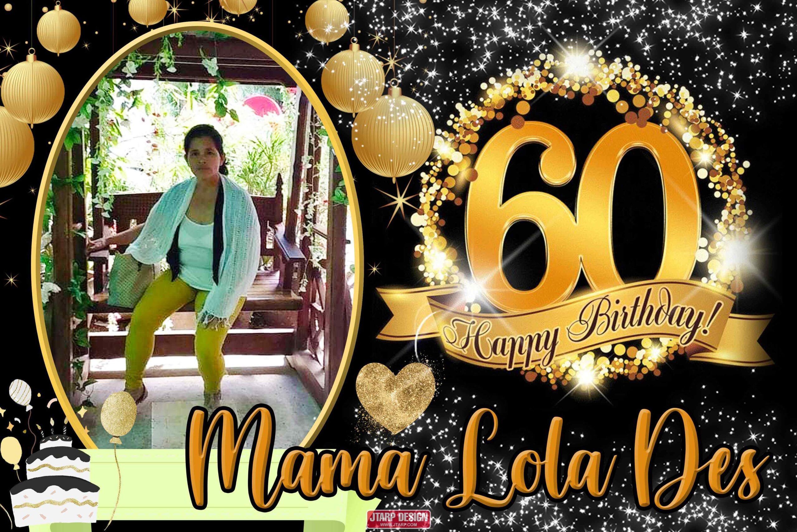 60th Birthday Background For Tarpaulin