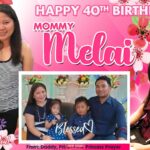 3x2 Happy 40th Birthday Mommy Melai