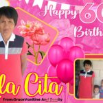 3x2 Happy 60th Birthday Lola Cita