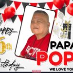 3x2 Happy 66th Birthday Papa Pope