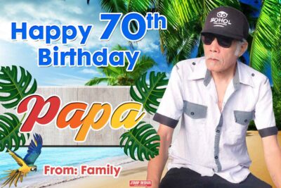 3x2 Happy 70th Birthday Papa