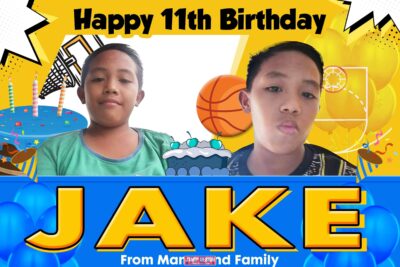 3x2 Happy 11th Birthday Jake