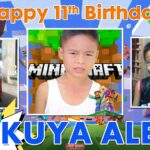 3x2 Happy 11th Birthday Kuya Alex Minecraft Design