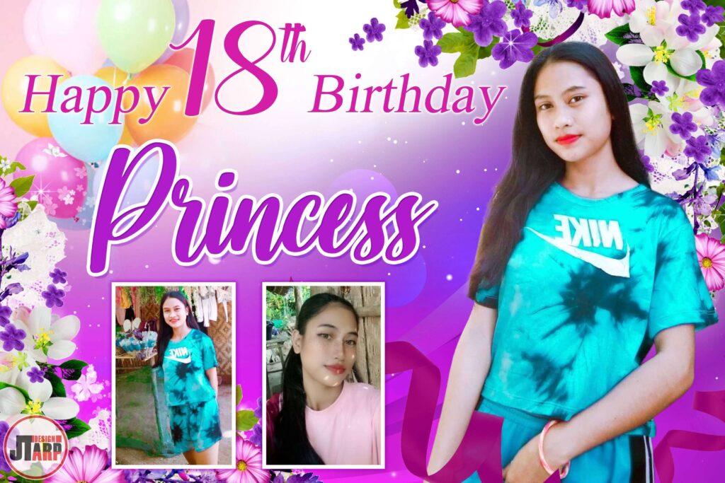 3x2 Happy 18th Birthday Princess