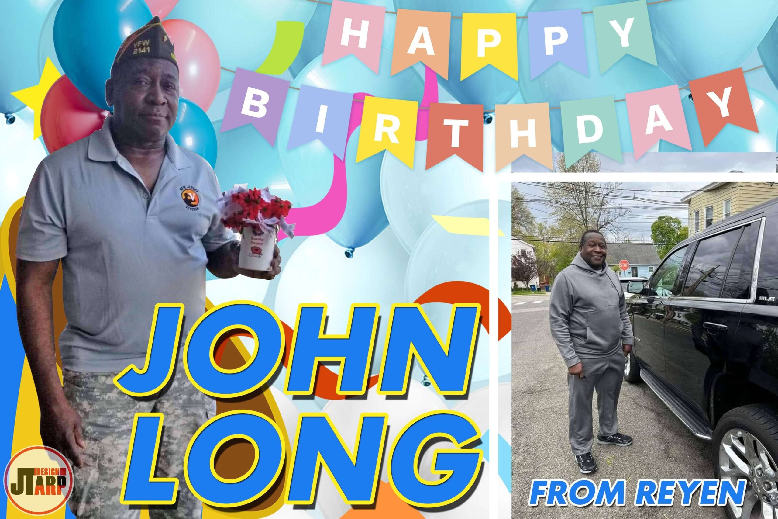 3x2 Happy Birthday John Long