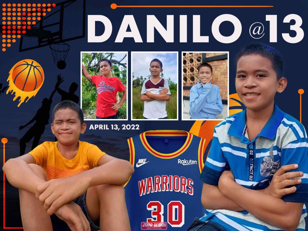 4x3 Danilo @13 Basketball Theme Tarpaulin Design