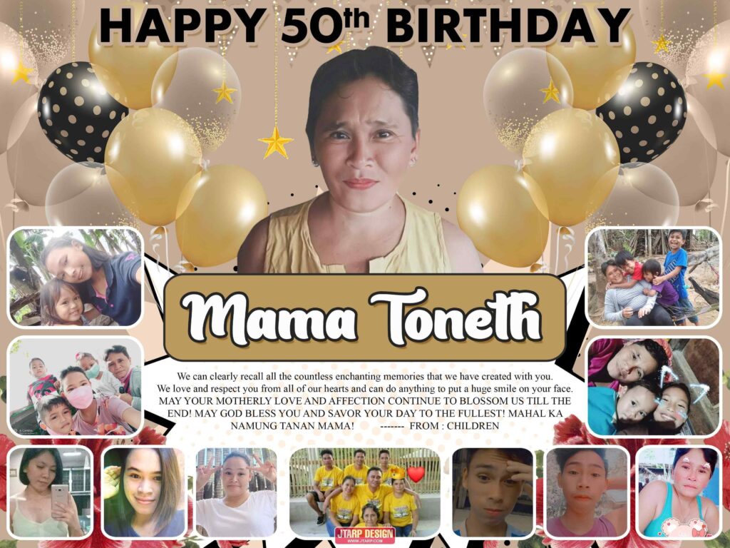 4x3 HAPPY 50th BIRTHDAY Mama Toneth V2
