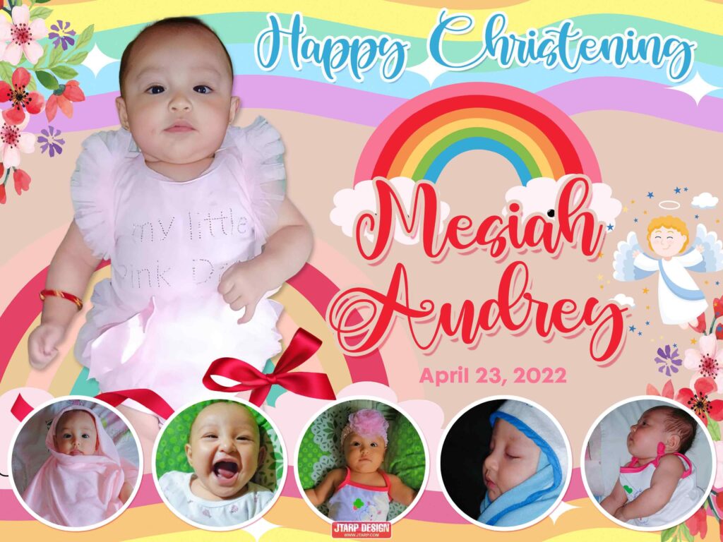 4x3 HAPPY CHRISTENING MESIAH AUDREY