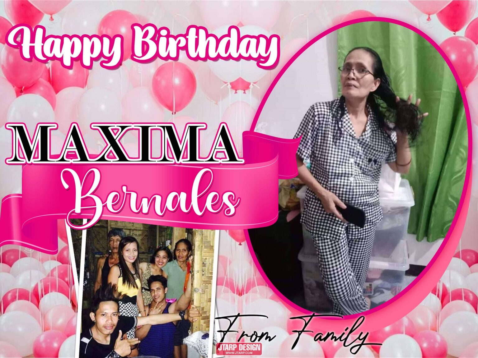 4x3 Happy Birthday Maxima Bernales