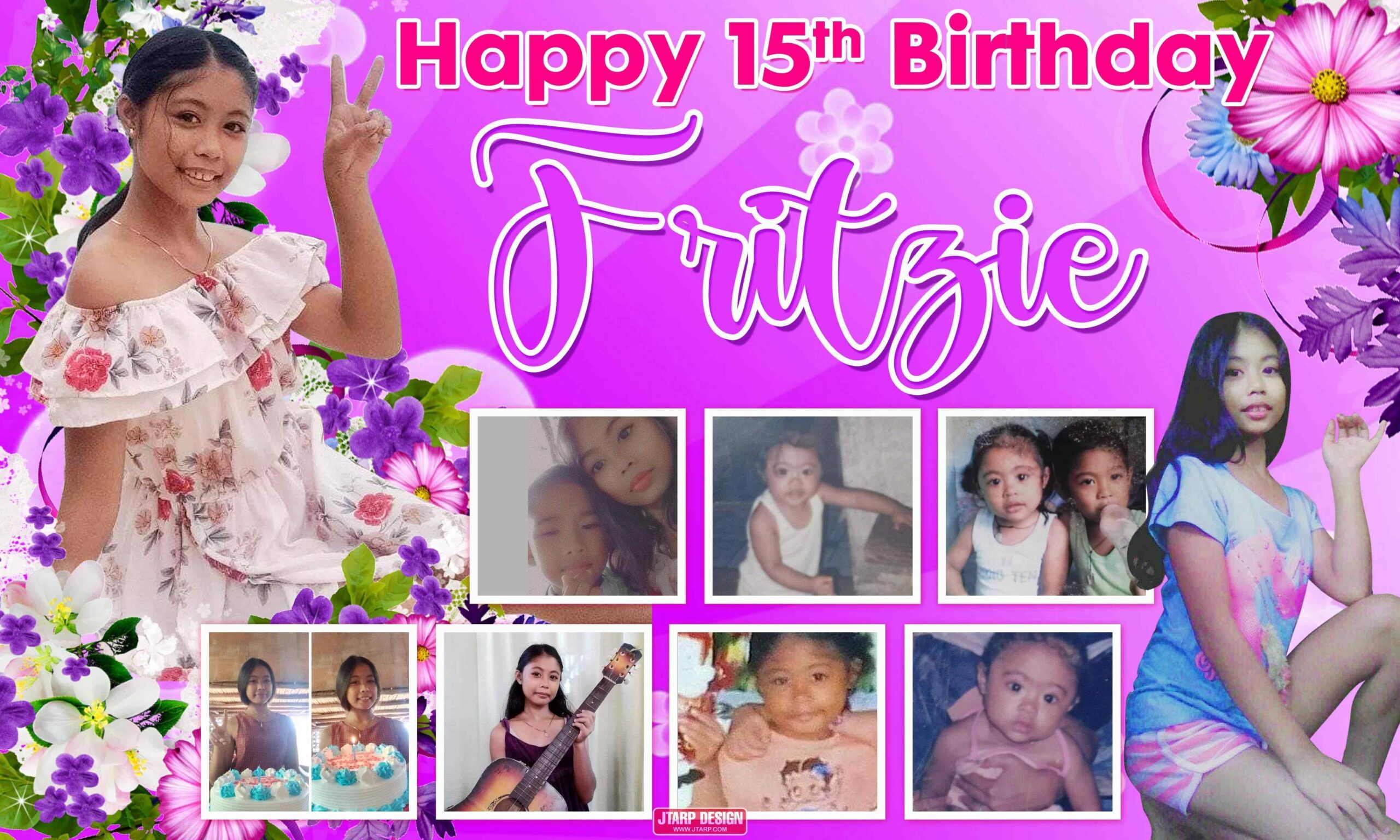 5x3 Happy 15th Birthday Fritzie