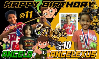 5x3 Happy Birthday ANgelo and Angelexus Ben 10 and Bumble bee Theme