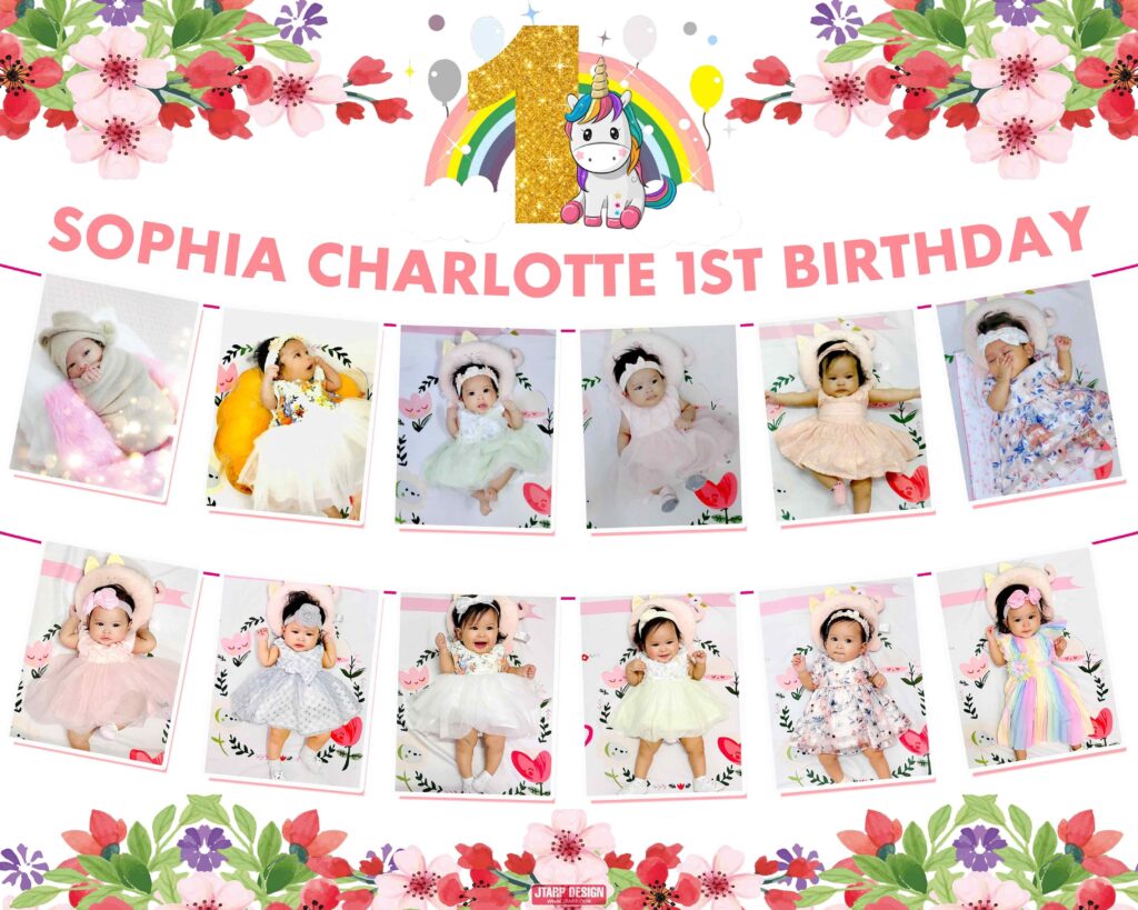 5x4 Sophia Charlotte s First Magical Birthday Tarpaulin Design