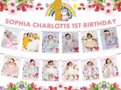 5x4 Sophia Charlotte s First Magical Birthday Tarpaulin Design