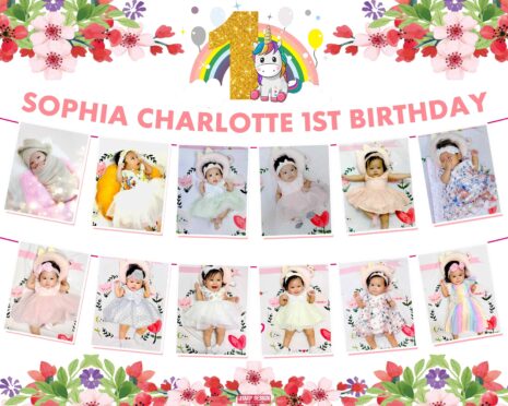 Sophia’s 1st Magical Birthday: Unicorn Design Package