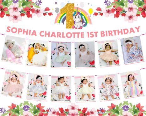 Sophia’s 1st Magical Birthday: Unicorn Design Package