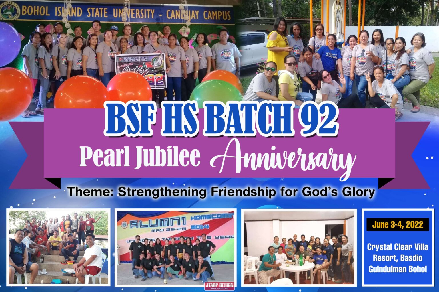 6x4 BSF HS Batch 92 Pearl Jubilee Anniversarry