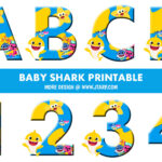 Baby Shark Printable Letters and Numbers Thumbnail