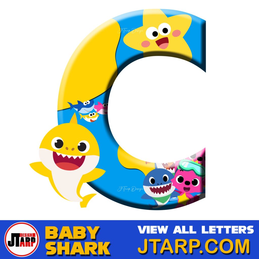 Free Printable Baby Shark Alphabet Letter C