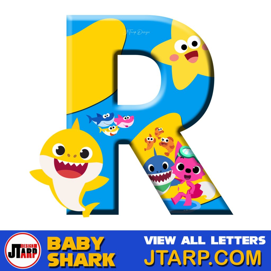 Free Printable Baby Shark Alphabet Letter R