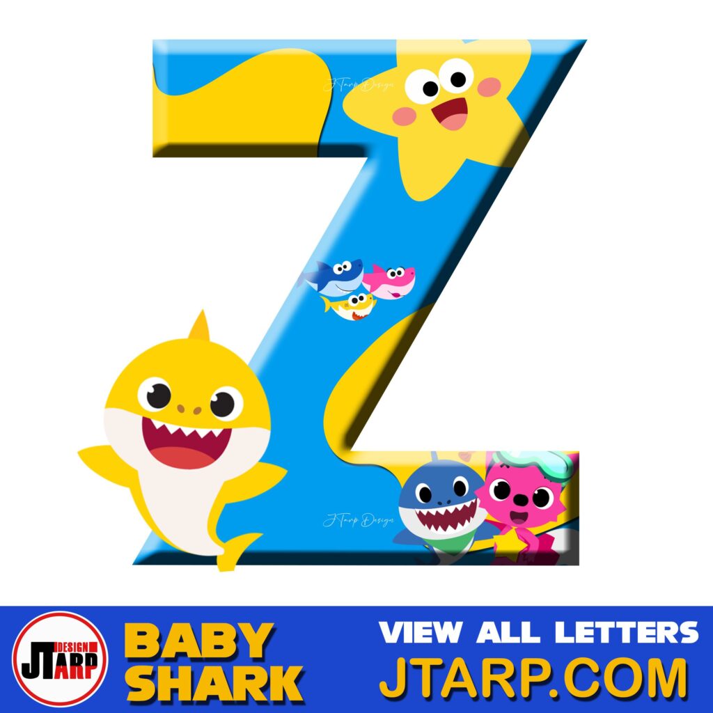 Free Printable Baby Shark Alphabet Letter Z 1