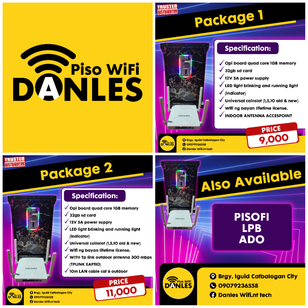 Marketing Materials Piso Wifi Tarpaulin and Logo