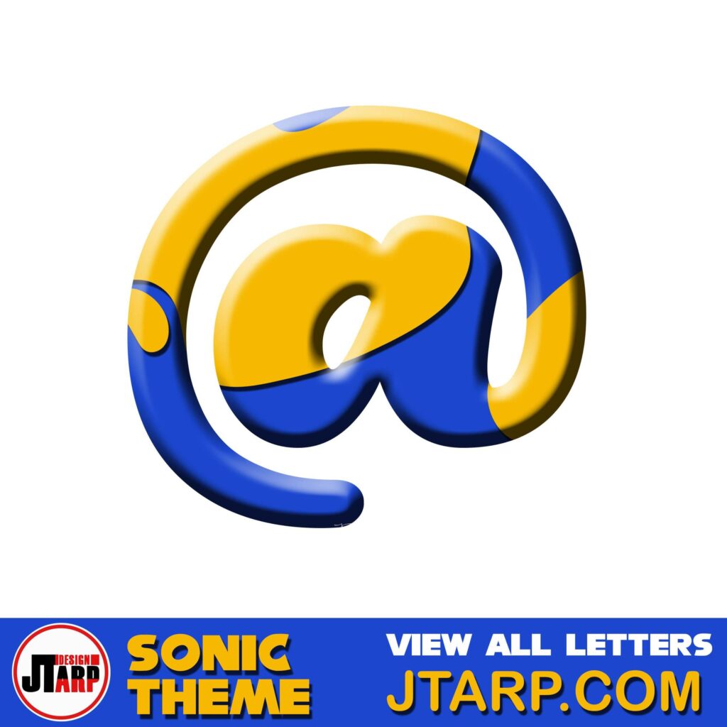 Sonic Hedgehog Printable 3D PUNCTUATION @