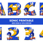 Sonic Theme Printable Letters and Numbers Thumbnail