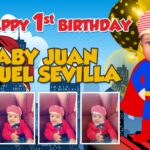 5x3 Happy 1st Birthday Baby Juan Miguel Sevilla Superman Tarpaulin Design