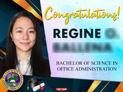 Graduation Tarpaulin 4x3 Congratulations Regine