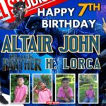 5x3 Altair John Lorca 7th Birthday Black Phanter Theme