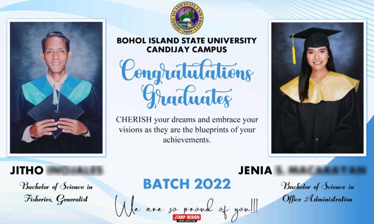 5x3 CONGRATULATIONS GRADUATES JITHO and JENIA