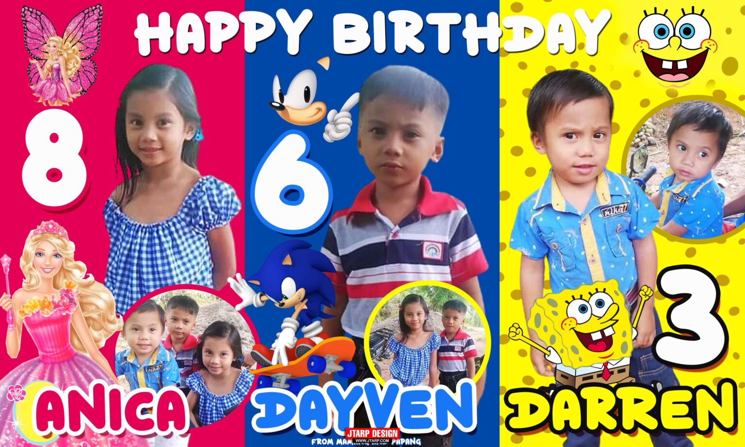 5x3 Happy Birthday Anica Dayven Darren