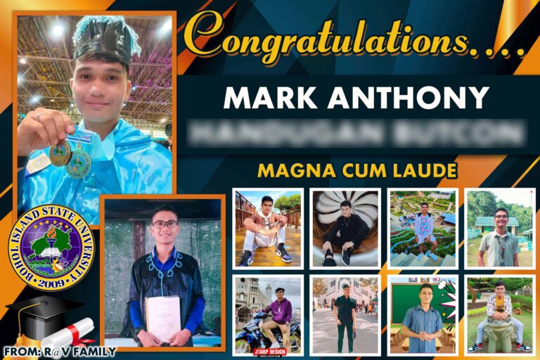 Graduation Tarpaulin 6x4 Congratulations Mark Anthony