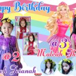 6x4 Happy Birthday Maleah Jhailyn and Mitch Jeianah