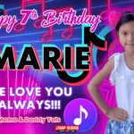 2x3 Happy 7th Birthday Emarie Tiktok Theme