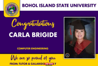 3x2 CONGRATULATIONS CARLA BRIGIDE