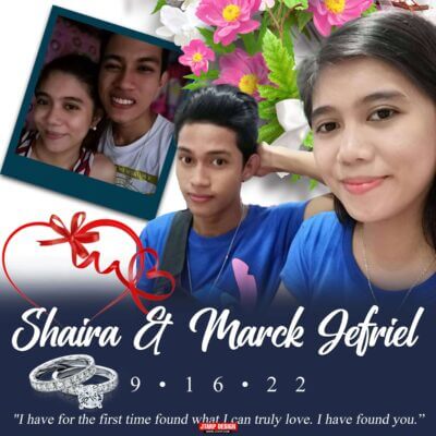 3x3 SHAIRA MARCK JEFRIEL Wedding Tarp