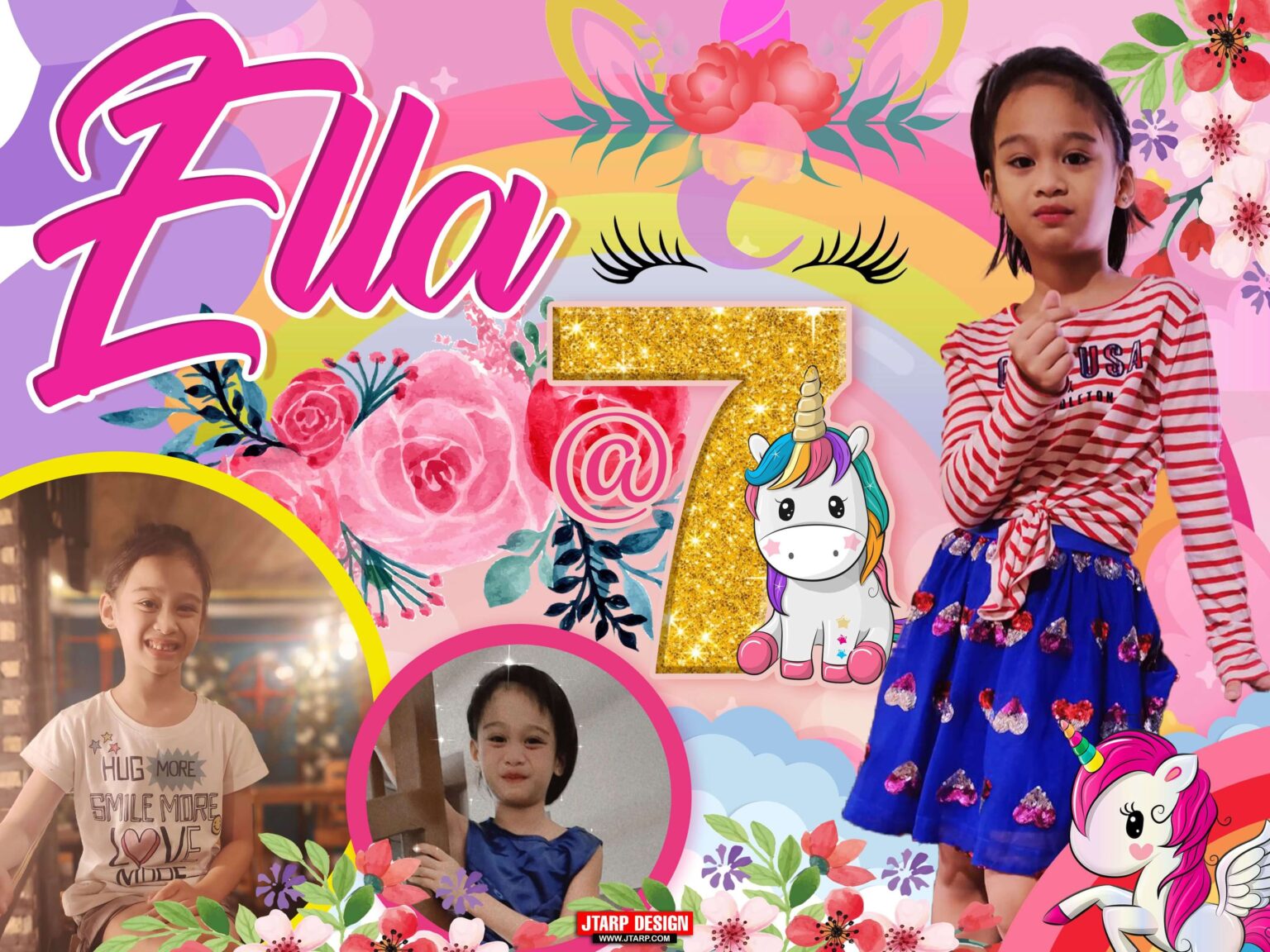 4x3 Ella @7 Unicorn Design