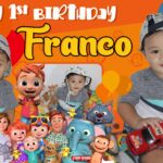 5x3 Happy 1st Birthday Franco Cocomelon Tarpaulin Design
