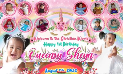 5x3 Welcome to the christian world and Happy 1st birthday QUEENSY SHEYN 1